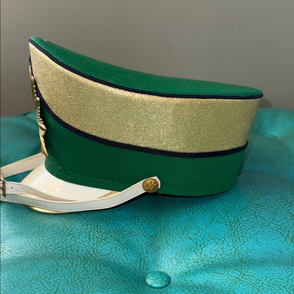 Vintage Ostwald green and gold starburst marching band hat shako - Picture 9 of 16